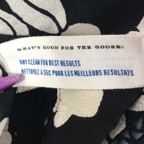 👚Anthro Top Blouse Silk Bk Cap Sleeve Print Sz 8 - Picture 6 of 6